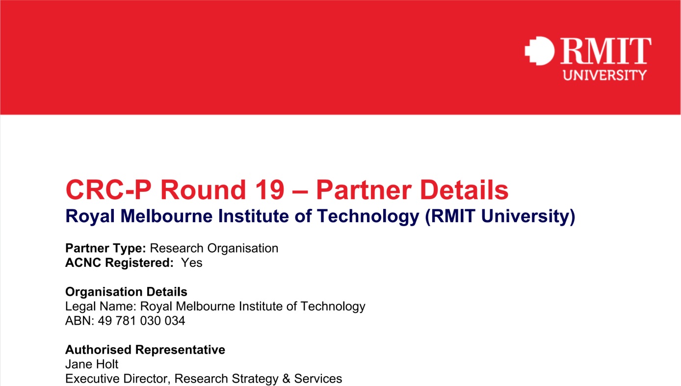 ARCH and RMIT partnership announcement